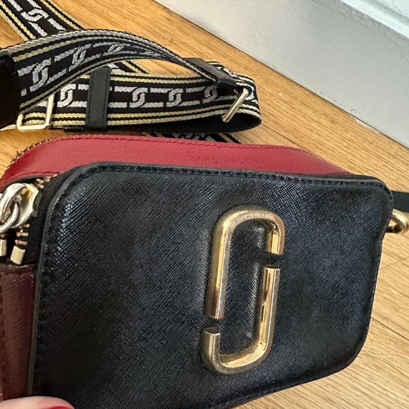 Marc Jacobs Snapshot Camera Crossbody Sling Bag Tricolor Patent Leather - Picture 5 of 13